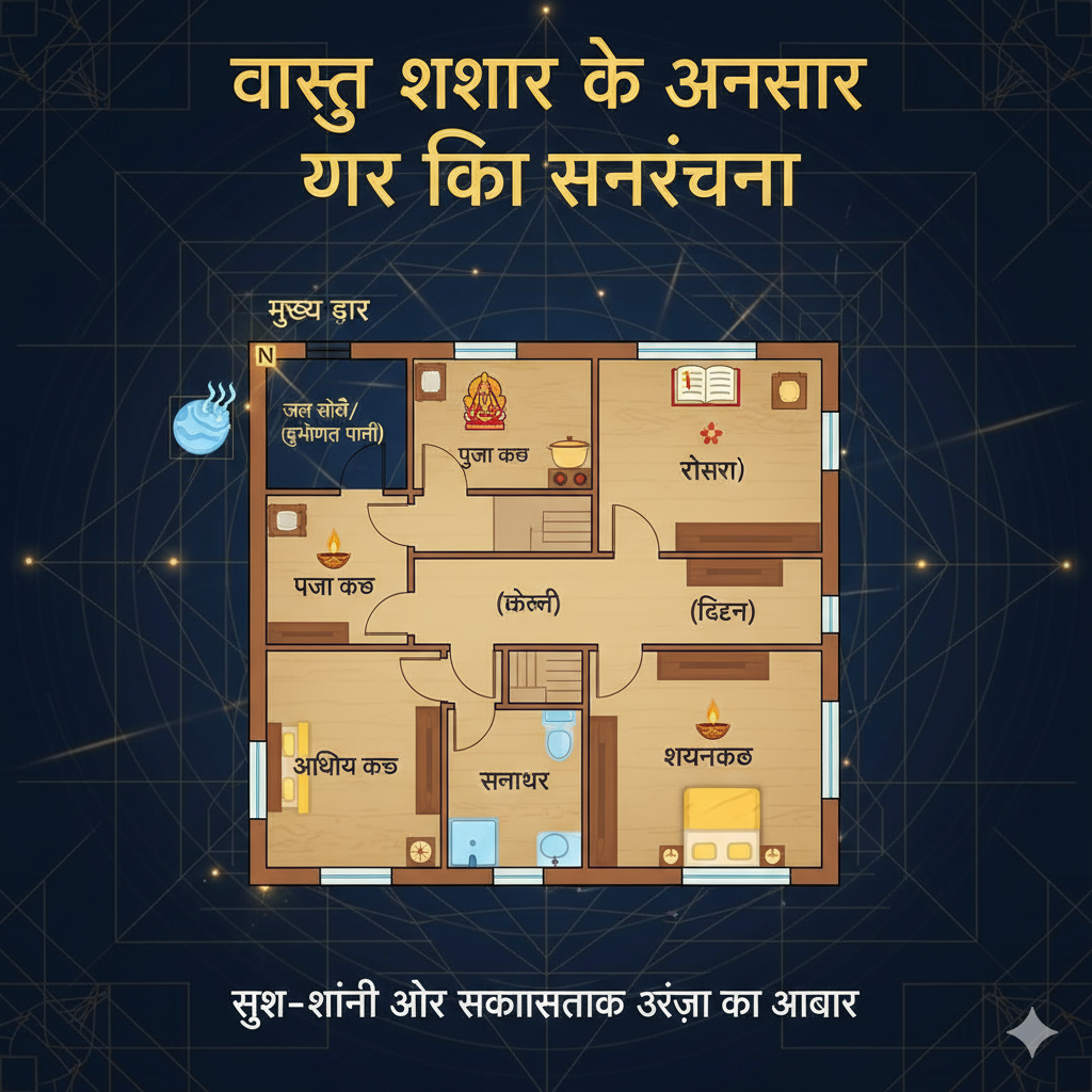 वास्तु शास्त्र के अनुसार घर की संरचना: सुख-शांति और सकारात्मक ऊर्जा का आधार
