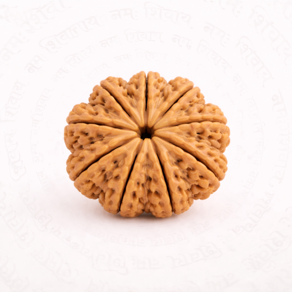 9 Mukhi Rudraksha – Powerful Healing & Spiritual Bead for Success and Wealth