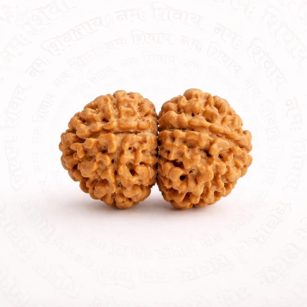 Natural 2 Mukhi Rudraksha – Original Two Face Sacred Bead