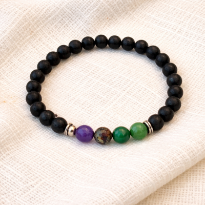 blood pressure bracelet, healing bracelet, lava stone bracelet, crystal healing jewelry, amethyst bracelet, green aventurine bracelet, bloodstone bracelet, chakra bracelet, wellness jewelry, stress relief bracelet, natural stone bracelet, spiritual jewelry, handmade bracelet, energy healing bracelet