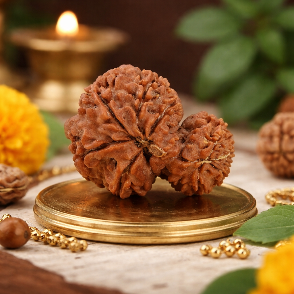 Garbh Gauri Rudraksha – Sacred Bead for Motherhood, Harmony & Blessings